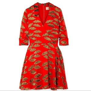 Alice + Olivia •Carina Cheetah lips dress